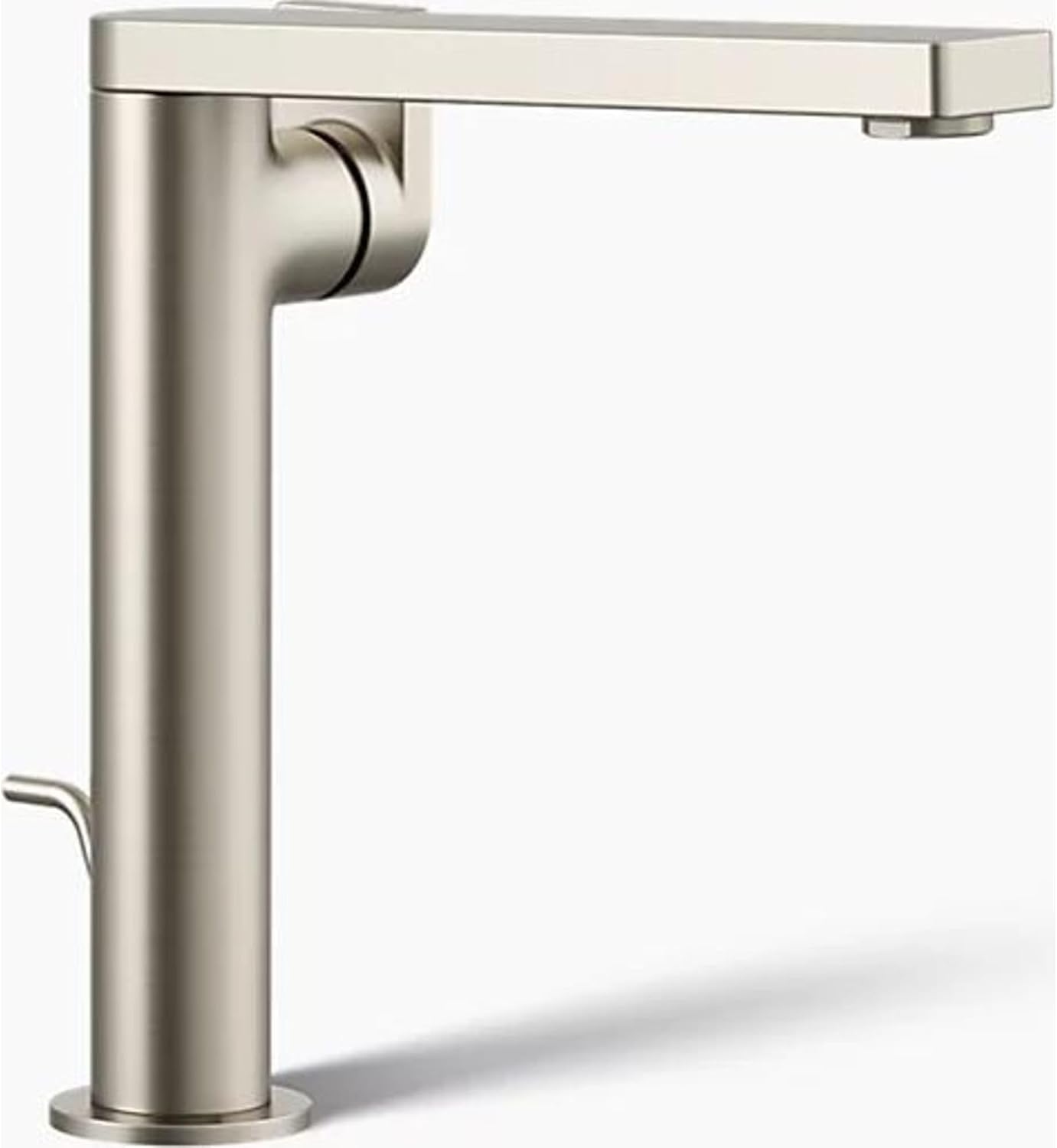 Kohler 73168-4-BN Composed® Tall Single-Handle Bathroom Sink Faucet with Lever Handle, 1.2 gpm, Vibrant Brushed Nickel