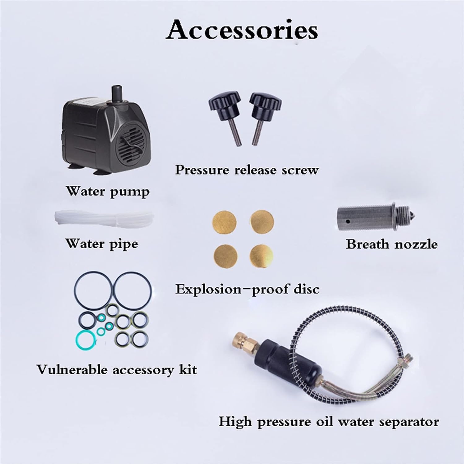 High Pressure Air Pump 30MPA 1.8KW Electric Air Compressor Pneumatic PCP Inflator 220v/110v 40L/50L/MIN(Automatic Shutdown,110V)