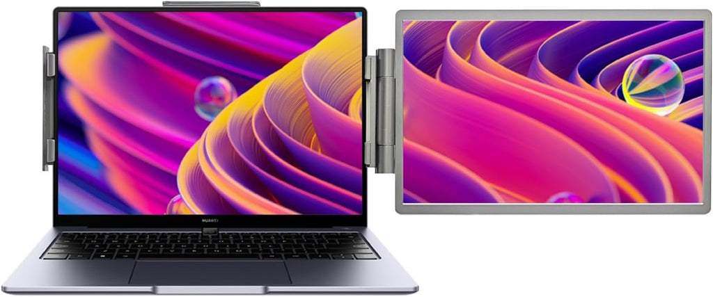14inch Portable External Monitor 1920x1080 Resolution USB C HDTV Connectivities Adjustable Stand for Laptop Screen Exten