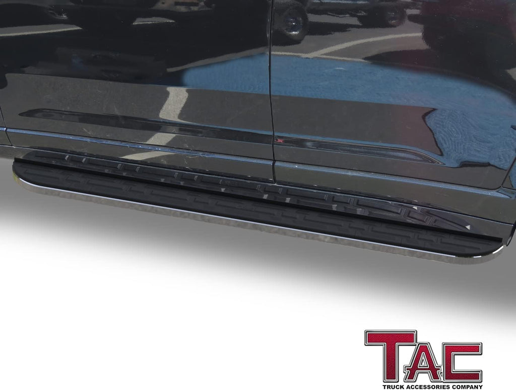 TAC Cobra Running Boards Fit 2022-2024 Jeep Grand Cherokee (Exclude 2022-2024 4xe Models) | 2021-2024 Jeep Grand Cherokee L SUV Side Steps Nerf Bars Step Rails Aluminum Black Off-Road City 2 Pieces