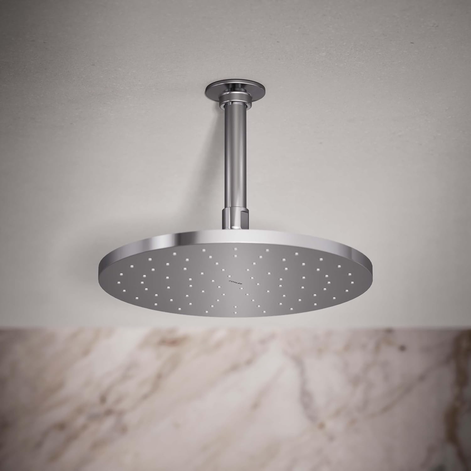 Kohler 13689-G-CP Contemporary Round 10' single-function rainhead, 1.75 gpm, Polished Chrome