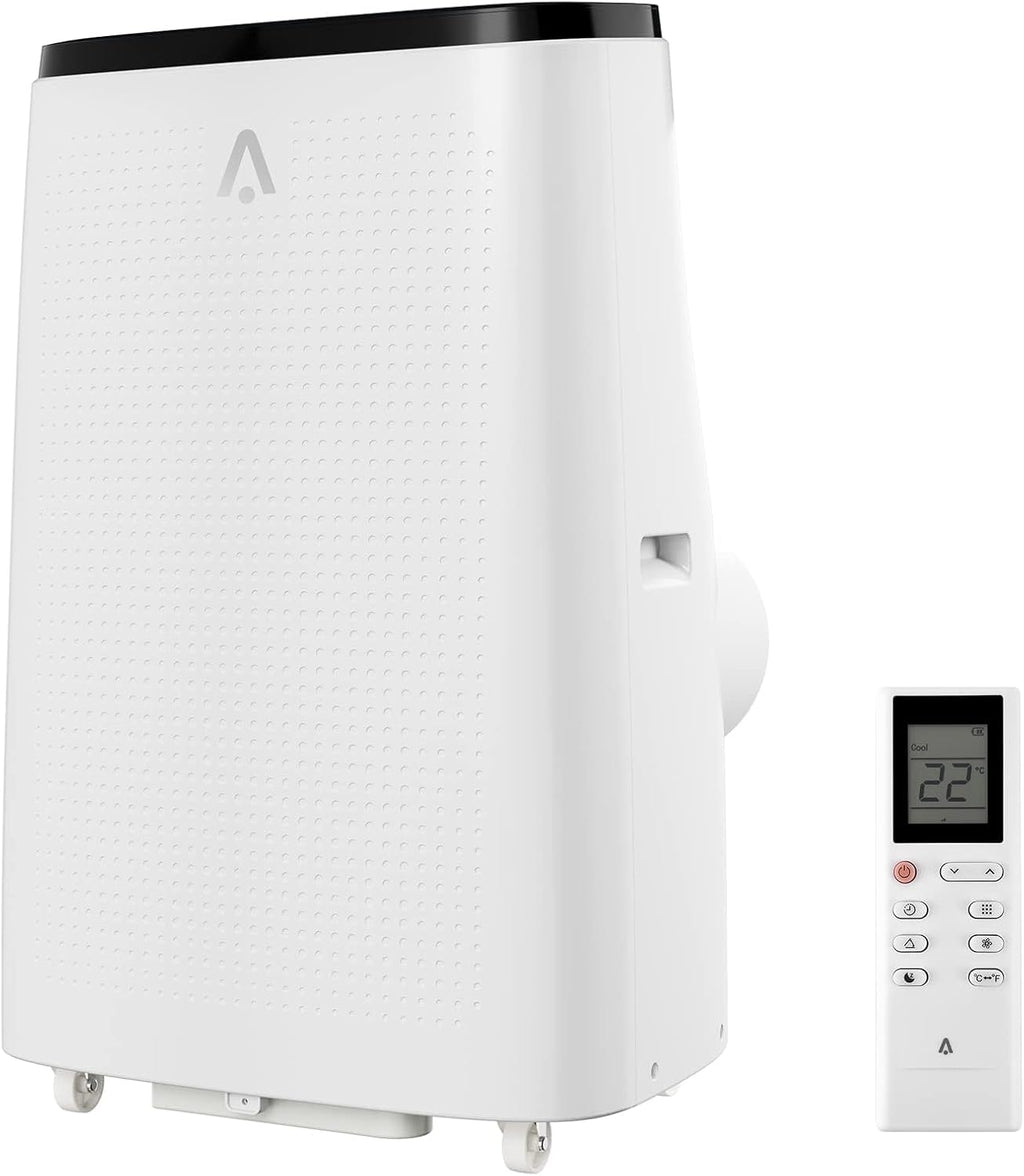 14000 BTU Portable Air Conditioner, with Remote Control 3 in-1 Ultra-Quiet Cooling, Dehumidifier & Fan for Rooms Up to 700 Sq. Ft. – Sleep Mode, 24H Timer & Windows Kit