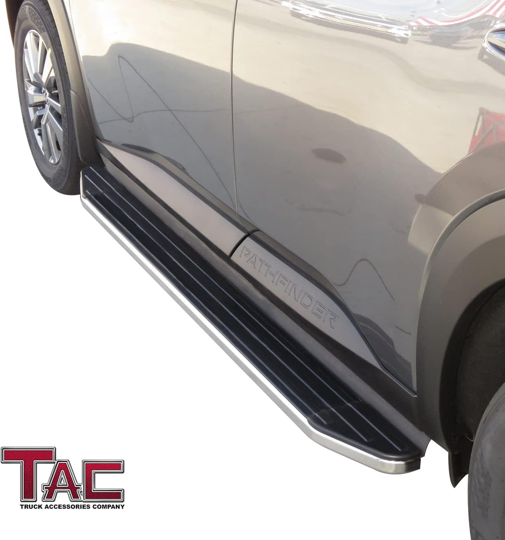 TAC Running Boards Compatible with 2022-2025 Nissan Pathfinder SUV 5.5' Aluminum Black Side Steps Nerf Bars Step Rails Exterior Accessories 2 Pieces