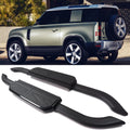 2pcs Running Board Side Step NerfBar for Land Rover Defender 90 2020-2025 Aluminium Pedal Black Automotive Exterior Accessories (with Brackets)