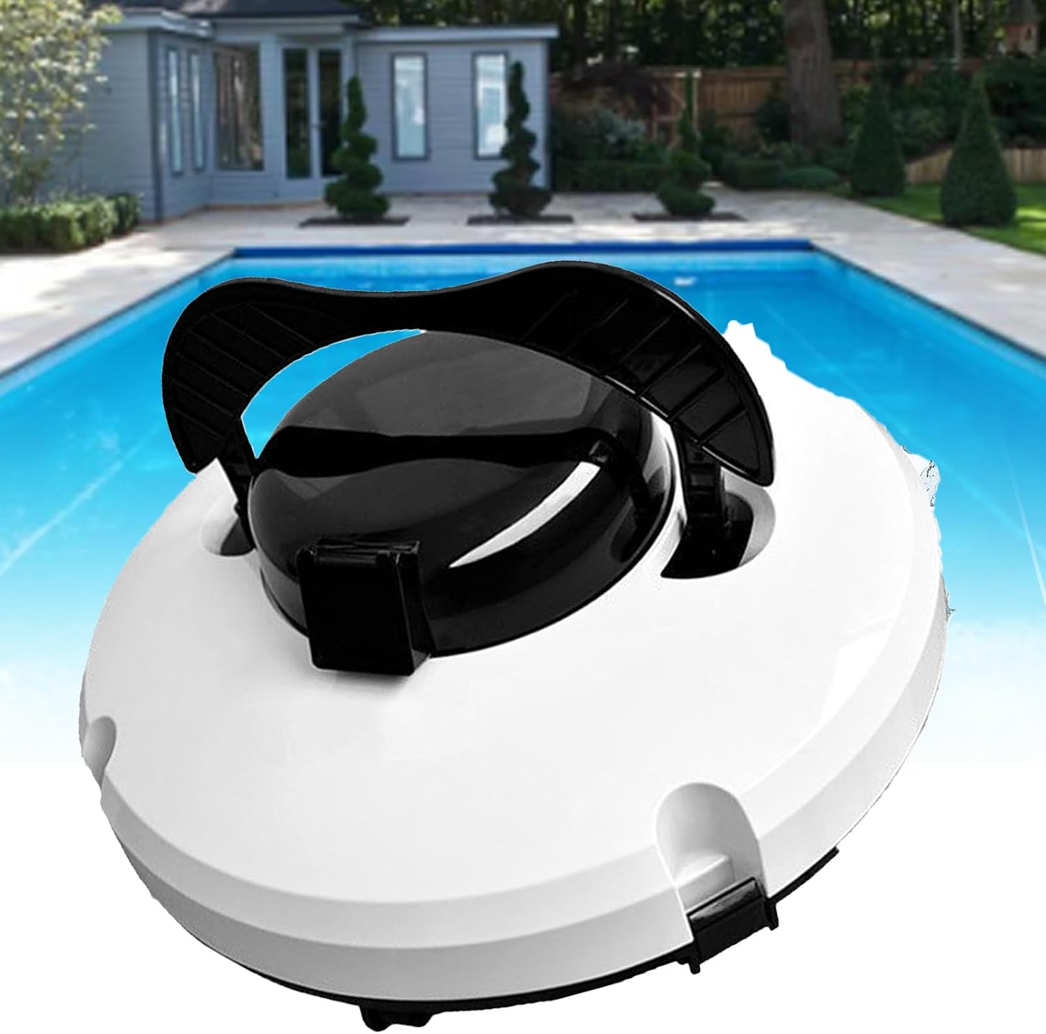 Cordless Automatic Pool Cleaner, Cordless Pool Vacuum Robot,Fully Automatic Pool Cleaning Robot, Pool Vacuum, 180μm Fine Filter, Self-Parking, 120 Mins Runtime