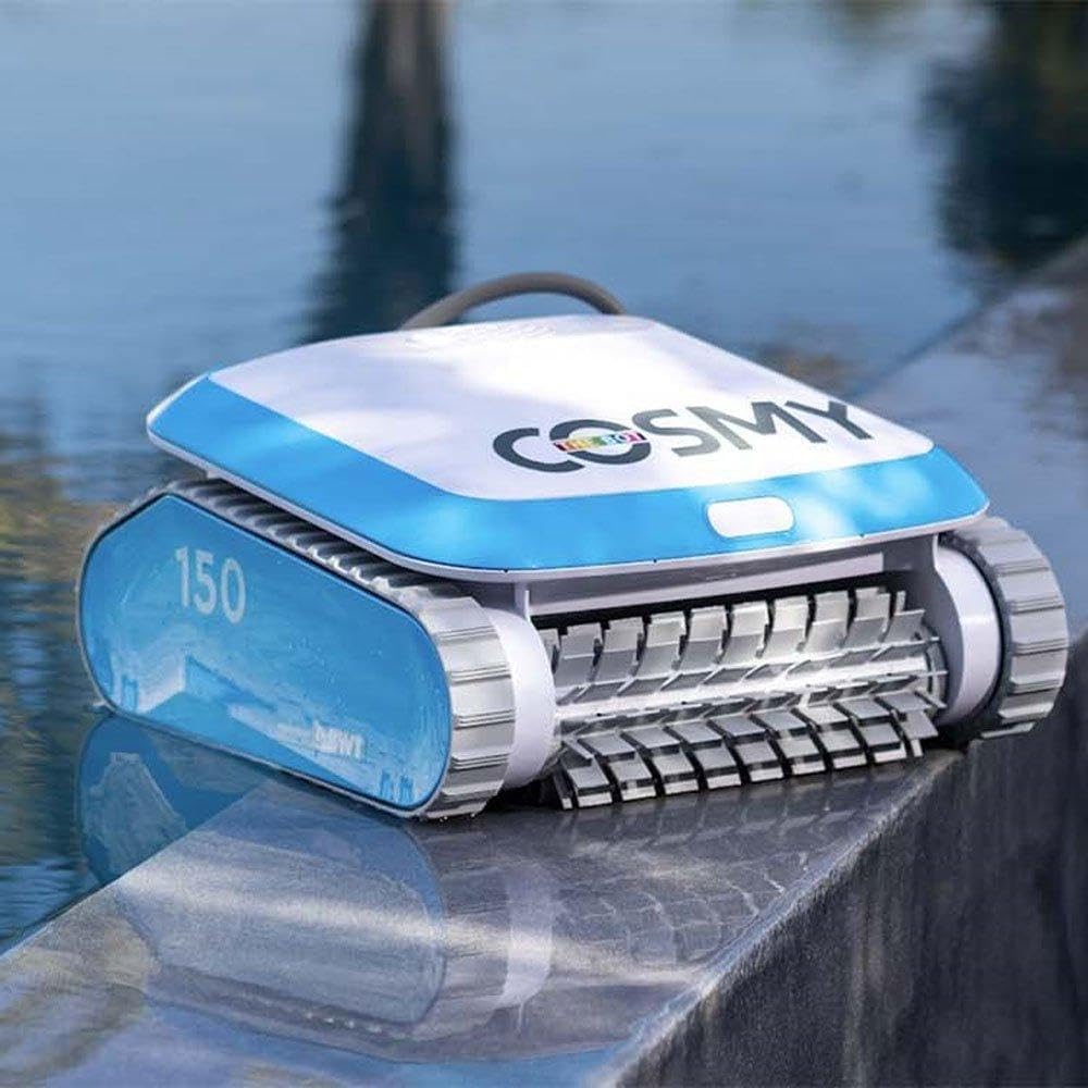 BWT's Cosmy The Bot 150 Robotic Vacuum Pool Cleaner - Memorial Day Edition - Wall Climbing & Smart Navigation - Cleans Pool in 2 Hours - Easy Filter Access - Up to 33 feet