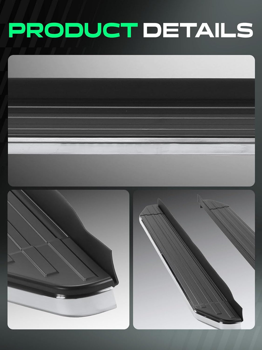YHTAUTO 5.5 Inch Running Boards Fit Chevy Traverse & Buick Enclave 2018-2024, Side Steps Aluminum Step Bars Off-Road Exterior Accessories
