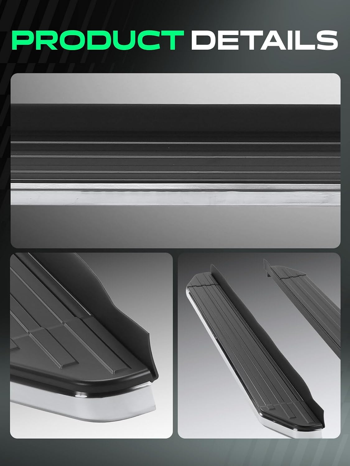 YHTAUTO 5.5 Inch Running Boards Fit Chevy Traverse & Buick Enclave 2018-2024, Side Steps Aluminum Step Bars Off-Road Exterior Accessories