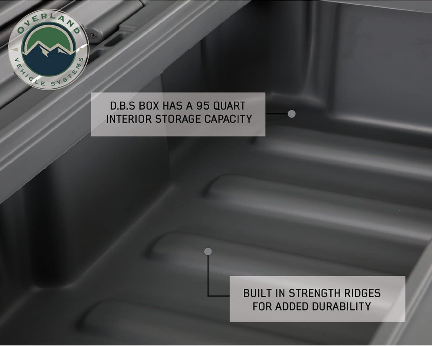 TrendsAuto D.B.S. 95 QT Dry Box Storage with Drain and Bottle Opener | Dark Grey | Waterproof Sealing | Heavy Duty Latches | 40100011 | Includes TrendsAuto Decal