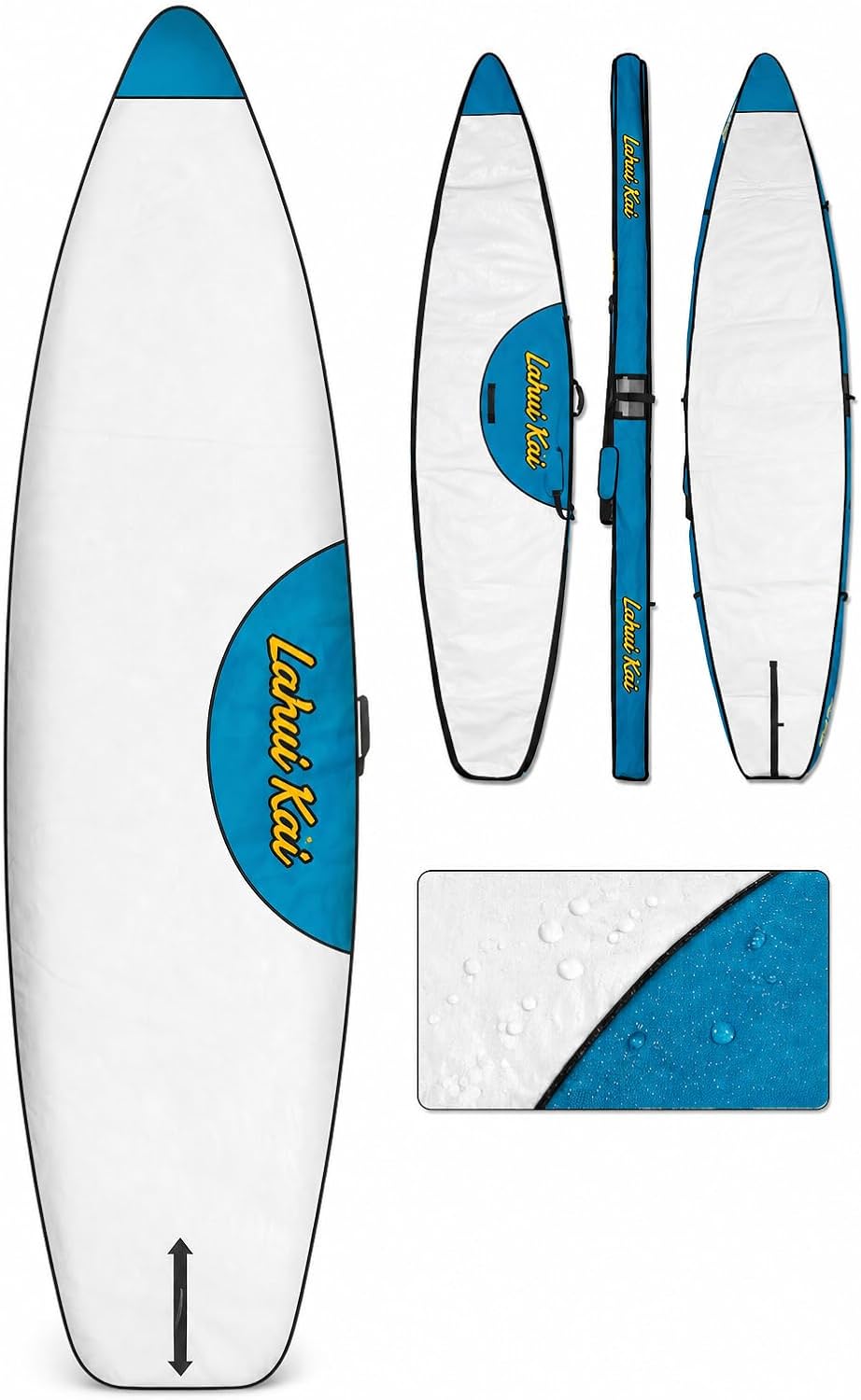 12' and 14' Lahui Kai Stand Up Paddle Board SUP Touring Race Bag, Cover, Carrying Case, Storage – Extra Thick Padding, Shoulder Strap, Handle, Coffin Style Bag
