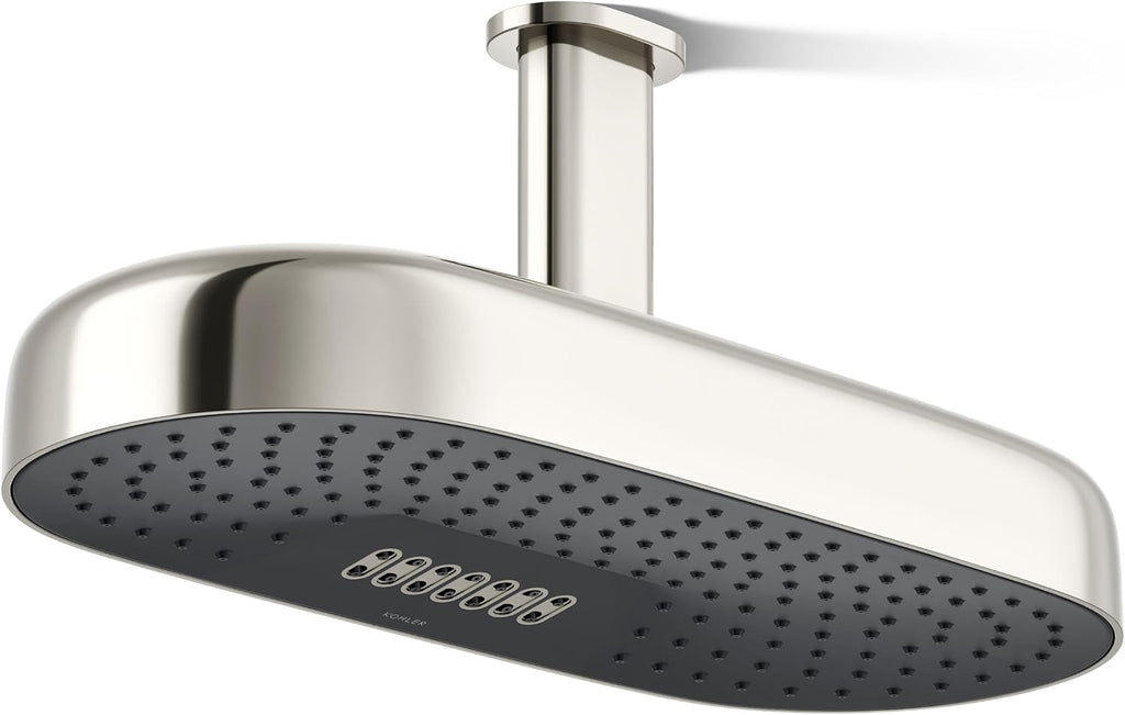 Kohler 26297-SN Statement® Oblong 18' two-function rainhead, 2.5 gpm, Vibrant Polished Nickel