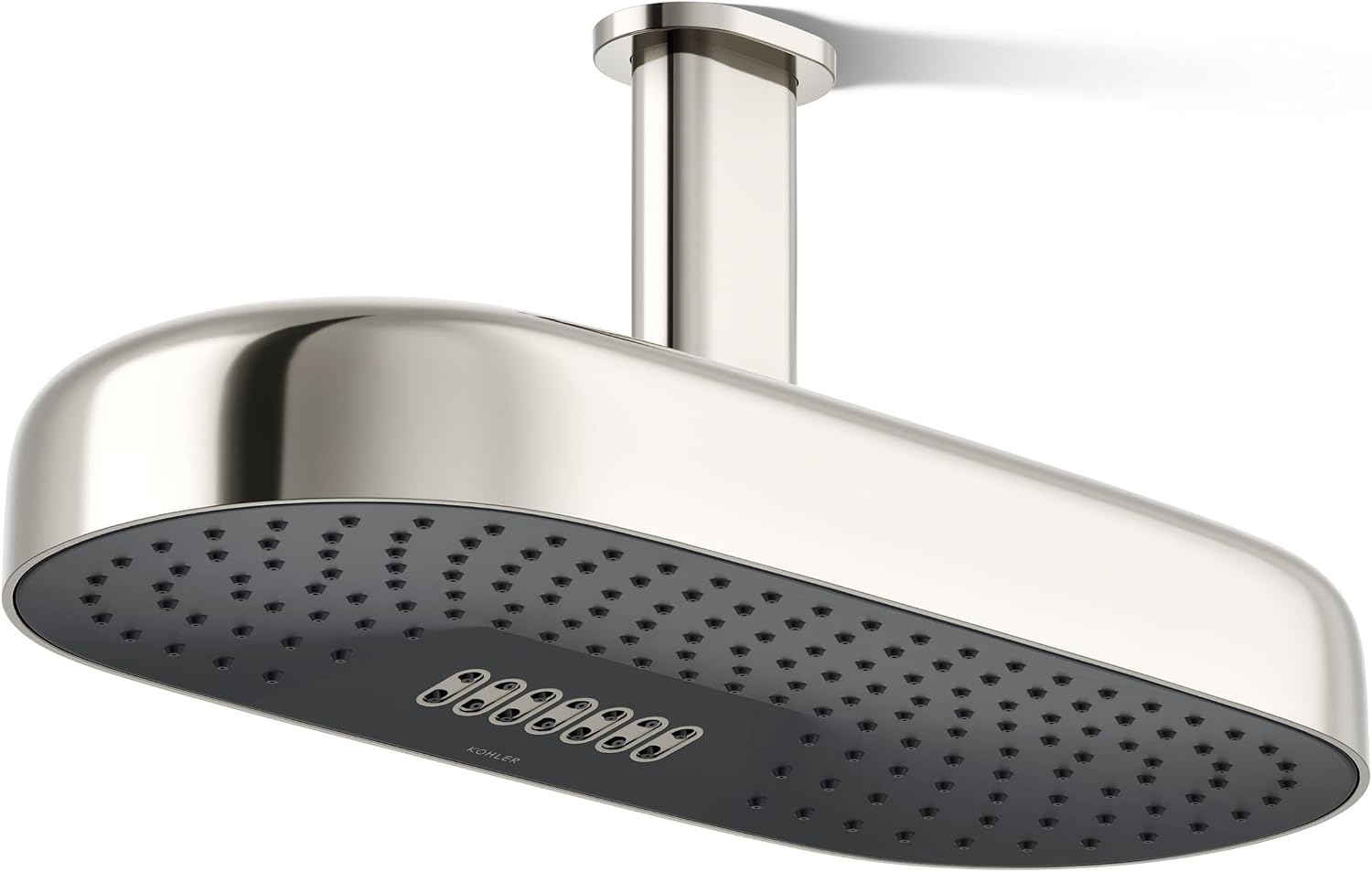 Kohler 26297-SN Statement® Oblong 18' two-function rainhead, 2.5 gpm, Vibrant Polished Nickel