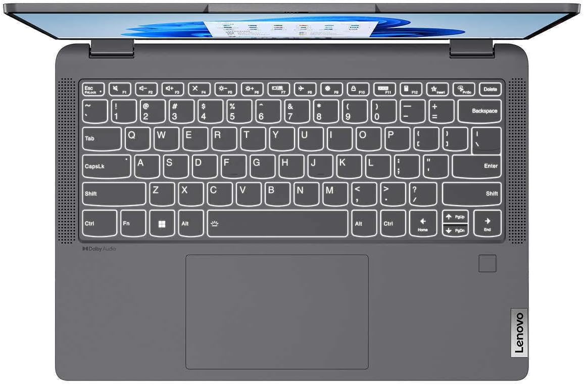 Lenovo IdeaPad Flex 5 Multimedia Laptop - 14' 2880x1800 Touchscreen 60Hz - 10-Core Intel i7-1255U - 16GB RAM 1TB SSD - Thunderbolt 4 - Wi-Fi 6 - Fingerprint - 1080p FHD Camera - W11H - Storm Gray