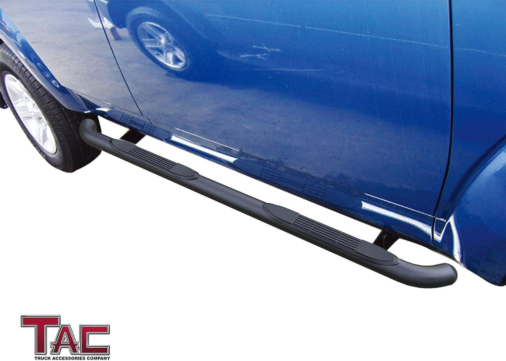 TAC Side Steps Compatible with 2004-2010 Dodge Durango | 2006-2010 Chrysler Aspen 3 inches Black Side Bars Nerf Bars Step Rails Running Boards Off Road Automotive Exterior Accessories (2 Pieces)
