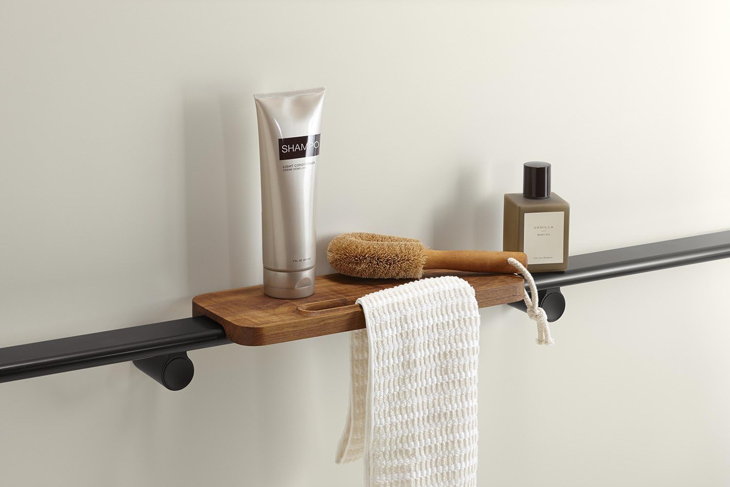 KOHLER K-97628-SHP Choreograph 54' Shower Barre, Bright Polished Silver
