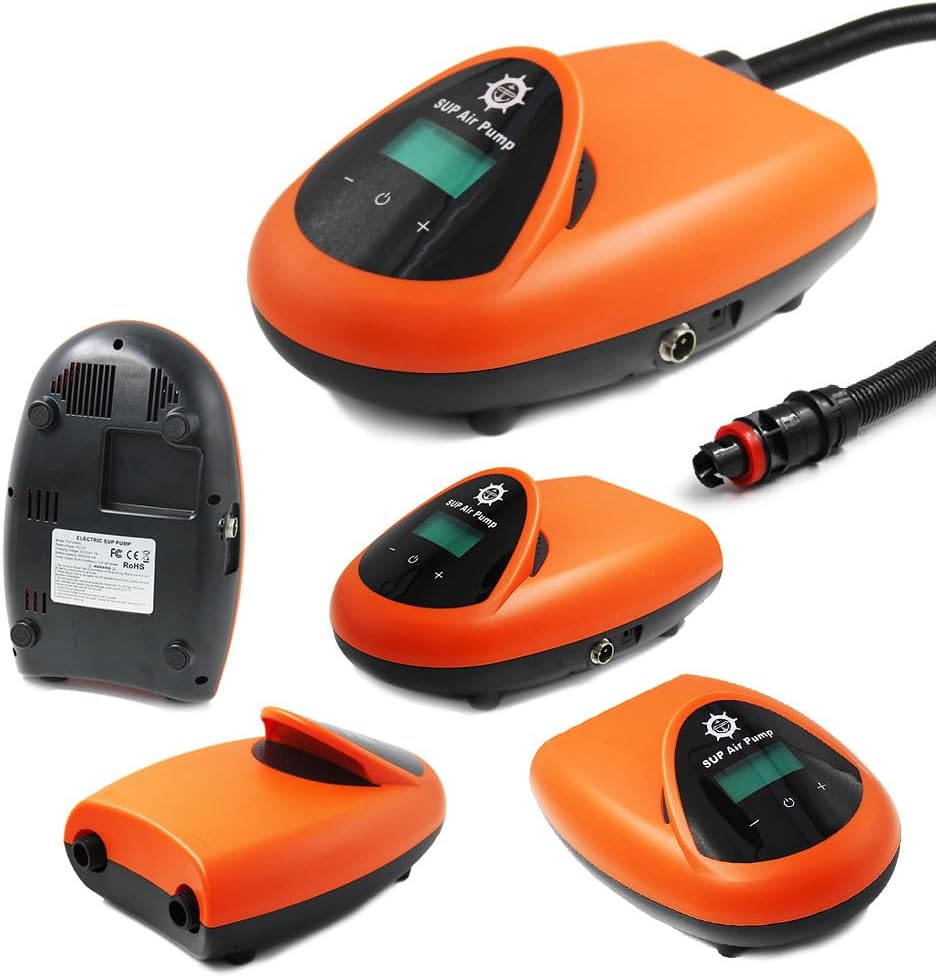 Paddle Board Pump, Pump Electric Pump with Ligent Dual Stage & Auto-Off Car Power Voltage Dc12V 20 Psi High-Speed Paddle Board Pump for Inflatable Boats and Kayaks