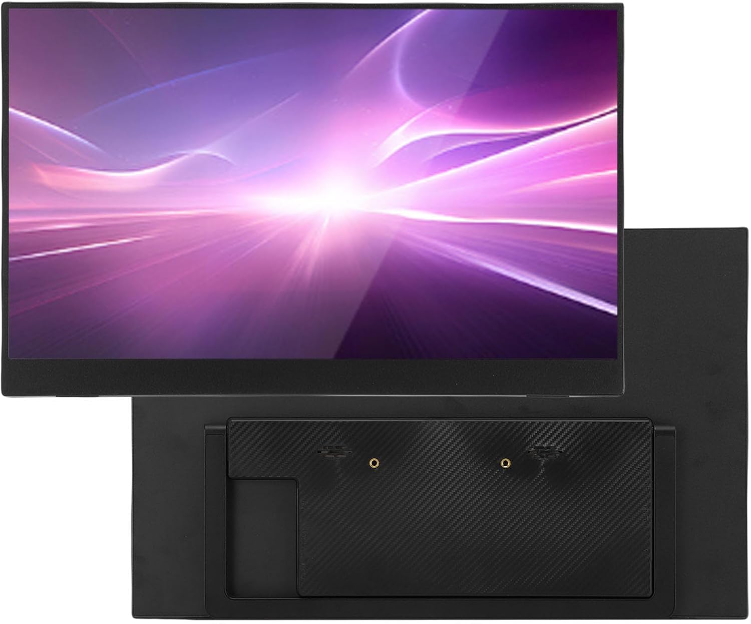 15.6in Computer Display, 1920X1080 120Hz Laptop Screen Extender with 2 Type C and Mini HD Display Ports, with Speakers, for Tablet PC