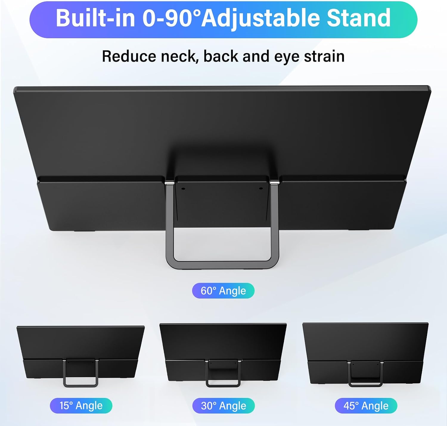 InnoView Dual-Screen Productivity Bundle: 15.6' FHD Portable Monitor w/ 90° Stand + 18' 2K 100Hz Foldable Dual Display｜Plug-and-Play for Mac/PS5/Switch