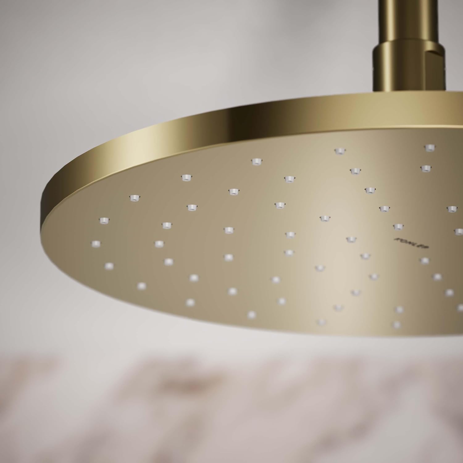 Kohler 13689-G-AF Contemporary Round 10' single-function rainhead, 1.75 gpm, Vibrant French Gold