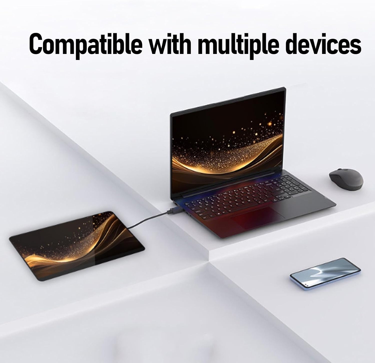 16 inch Portable Gaming Monitor, 120HZ 4K USB C HDMI Computer Display with Two Speakers and Smart Cover Eye Care External Laptop Screen Extender for PC Phone Game Console