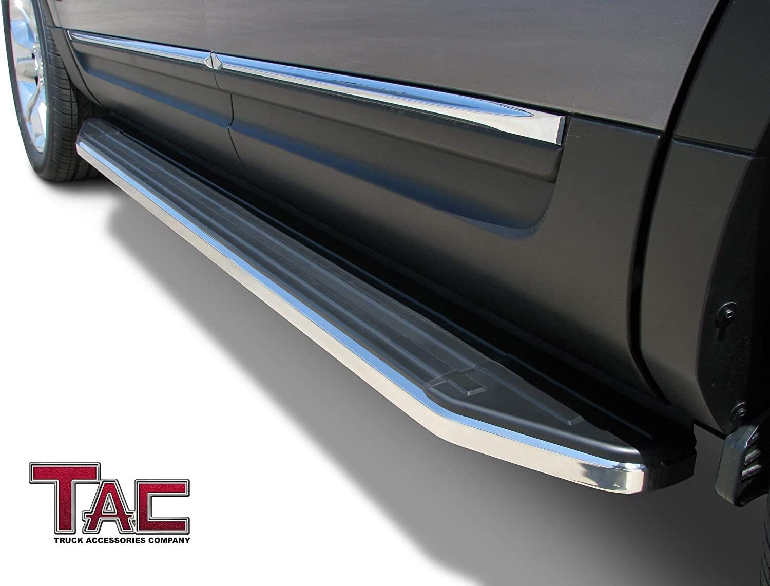 TAC Running Boards Compatible with 2016-2022 Honda Pilot SUV Aluminum Black Side Steps Nerf Bars Step Rails Truck Pickup Rock Panel Off Road Exterior Accessories 2pcs
