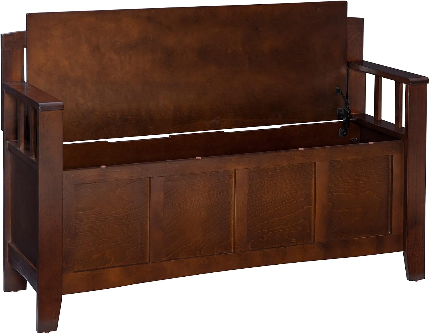 Linon Home Dcor Linon Home Decor Cynthia Storage Bench, 50'w x 17.25'd x 32'h, Walnut