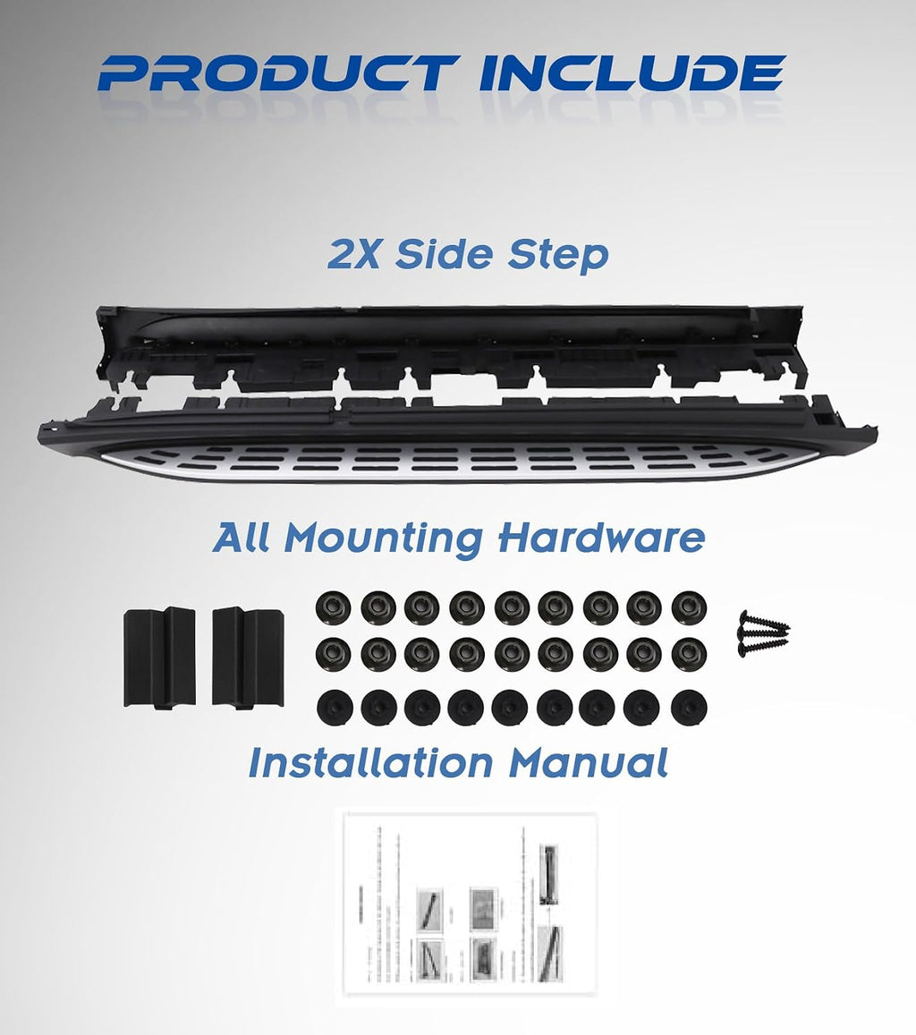 Heavy Duty 600 LBS Side Steps fit for 2020-2026 Mercedes Benz GLE W167 350 450 580 53 63 AMG Running Boards Nerf Bar Accessories