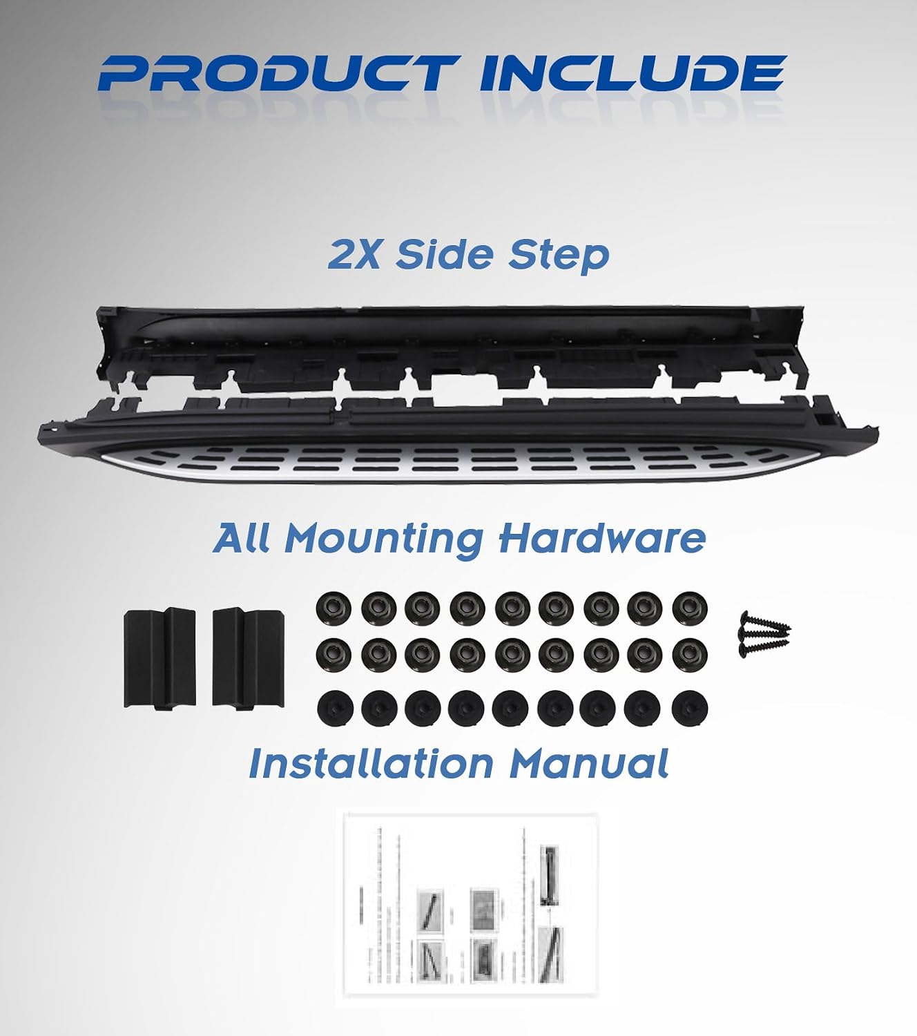 Heavy Duty 600 LBS Side Steps fit for 2020-2026 Mercedes Benz GLE W167 350 450 580 53 63 AMG Running Boards Nerf Bar Accessories