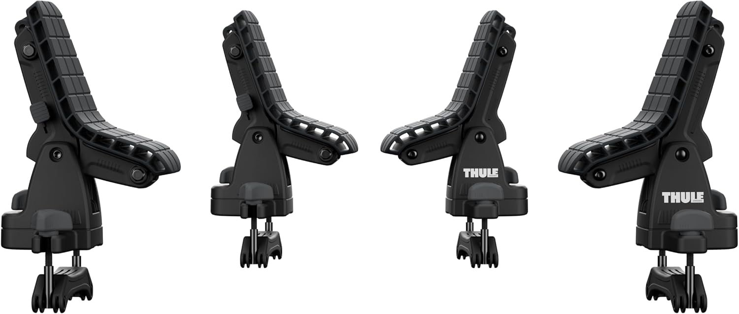 Thule DockGrip - Carries up to 36' Wide Kayaks and SUPs - Fits All Hull Shapes - Fits Most roof Rack Cross Bars - Kayak roof Rack - Stand up Paddleboard Compatible - 85lb Weight Capacity