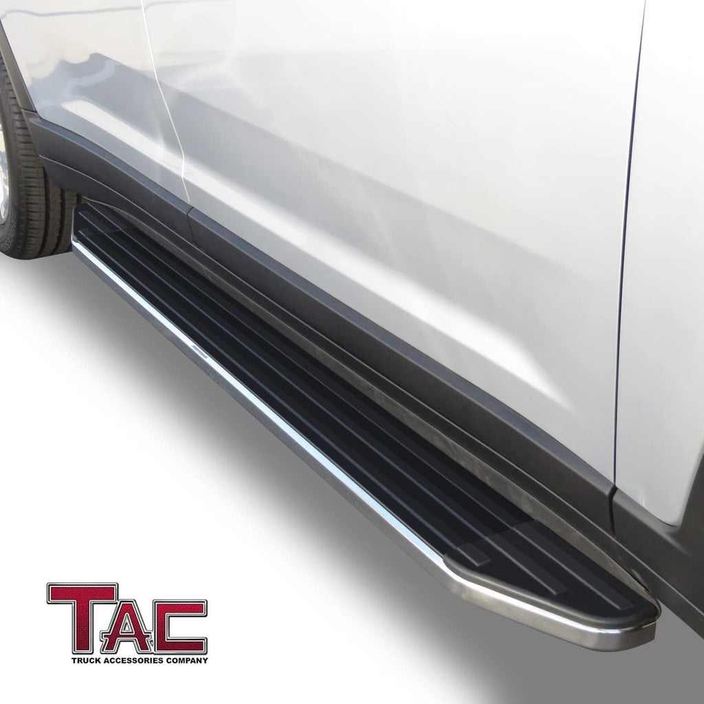 TAC Running Boards Fit 2021-2024 Jeep Grand Cherokee L | 2022-2025 Grand Cherokee (Exclude 2022-2024 4xe Models) SUV 5.5' Aluminum Black Side Steps Nerf Bars Step Rails Exterior Accessories 2Pcs
