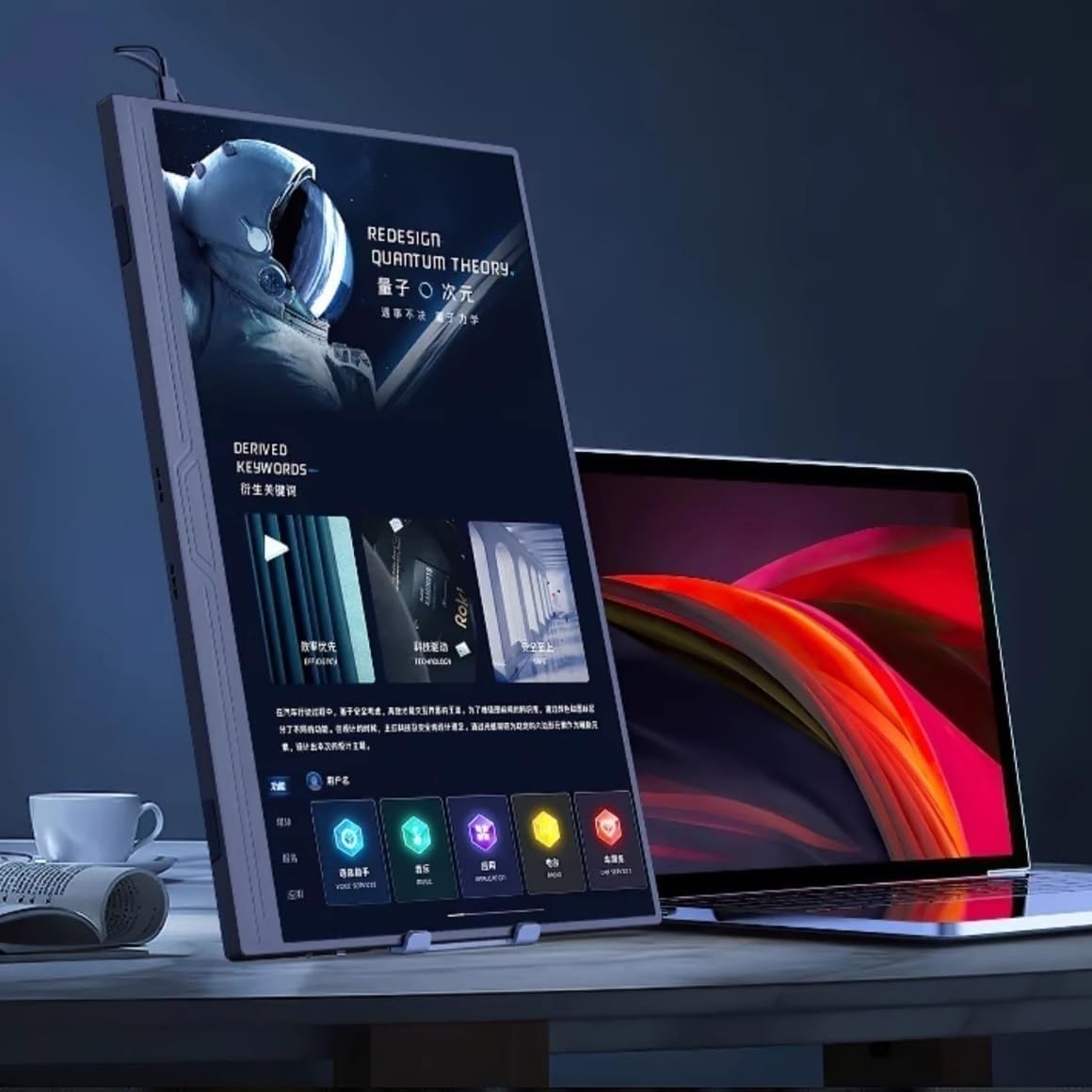 Second Screen 15.6-inch 4K Resolution Multi-Function Extended Screen for Gaming and Audio-Visual Sub-Screen Gaming