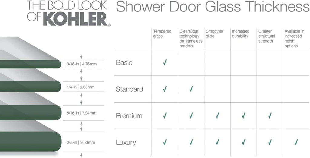 Levity Sliding Shower Door, 74-in H X 43-5/8-47-5/8-in W, With 1/4-in Thick Crystal Clear Glass