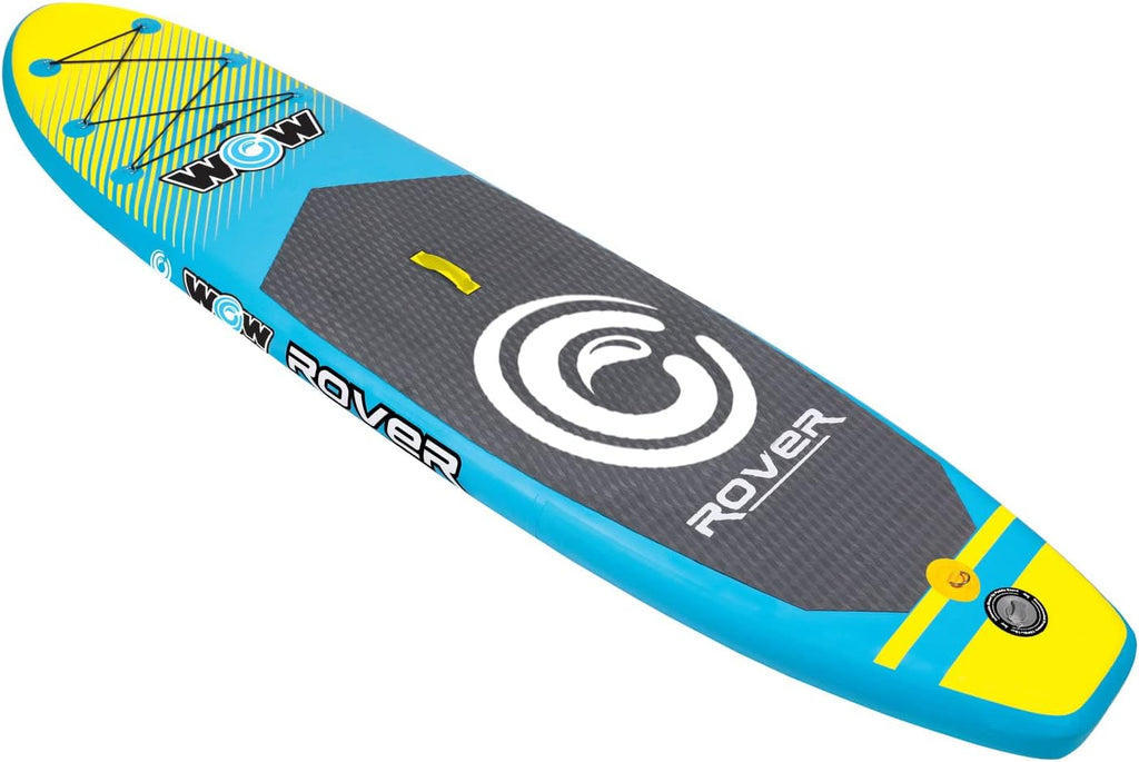 WOW Sports - Rover Paddleboard - Inflatable Paddleboard with Pump & Carrying Case - Perfect Lake Accessory