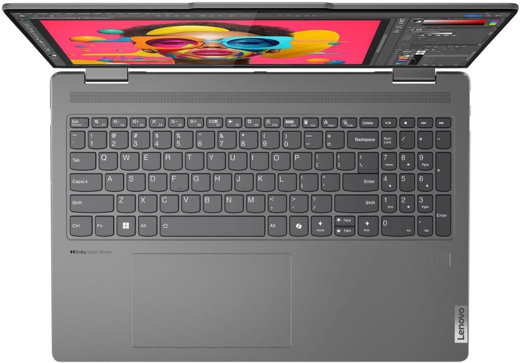 Lenovo Yoga 7 83DL Business Laptop - 16' 1920x1200 Touchscreen 60Hz - 12-Core Intel Ultra 7 155U - 16GB RAM 1TB SSD - Thunderbolt 4 - Wi-Fi 6E - Fingerprint - 1080p FHD + IR Camera - W11H - Storm Grey