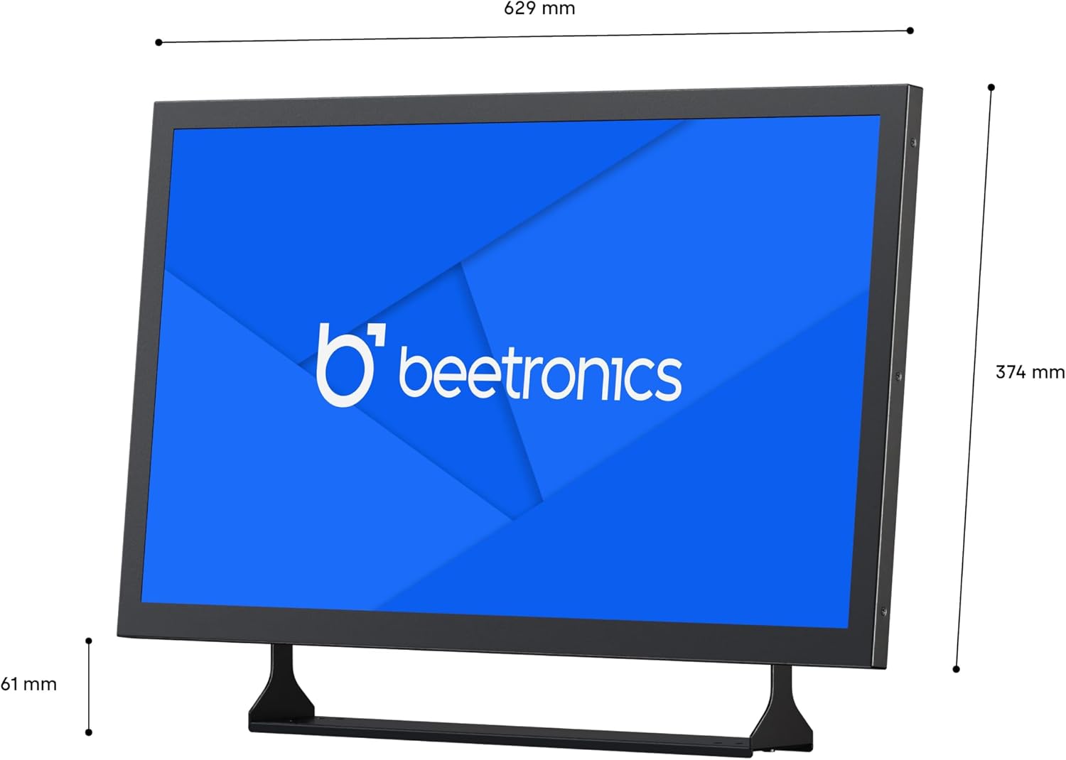 Beetronics 27-Inch Full HD IPS Monitor - Professional Industrial-Grade Display | HDMI, VGA, BNC, RCA Inputs | Durable Metal Housing, Matte Screen, 24/7 Continuous Operation, Wide Viewing Angle, 27HD7M