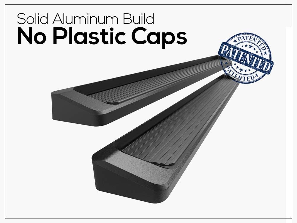 APS Black Running Boards Style Compatible with Toyota Tacoma 1995-2004 Extended Xtra Cab (4WD or Prerunner 2WD 4WD) (Nerf Bars Side Steps Side Bars)