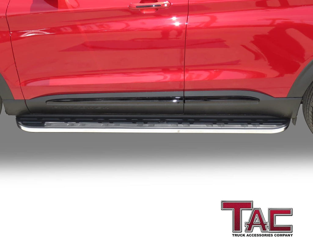 TAC Black Cobra Running Boards Side Steps Fit 2020-2026 Ford Explorer SUV Nerf Bars Step Rails Aluminum City Exterior Off-Road Accessories (2pcs Running Boards)