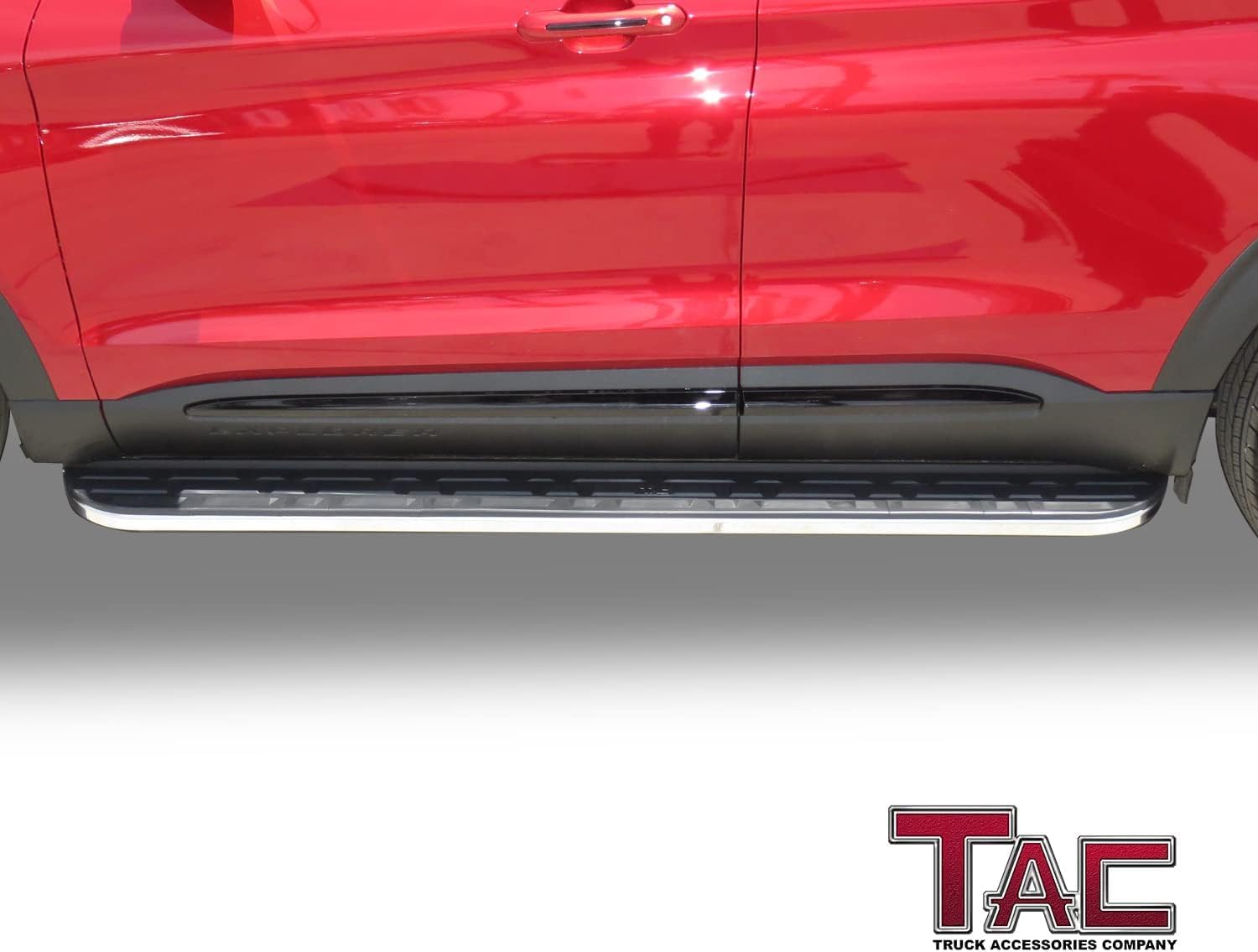 TAC Black Cobra Running Boards Side Steps Fit 2020-2026 Ford Explorer SUV Nerf Bars Step Rails Aluminum City Exterior Off-Road Accessories (2pcs Running Boards)