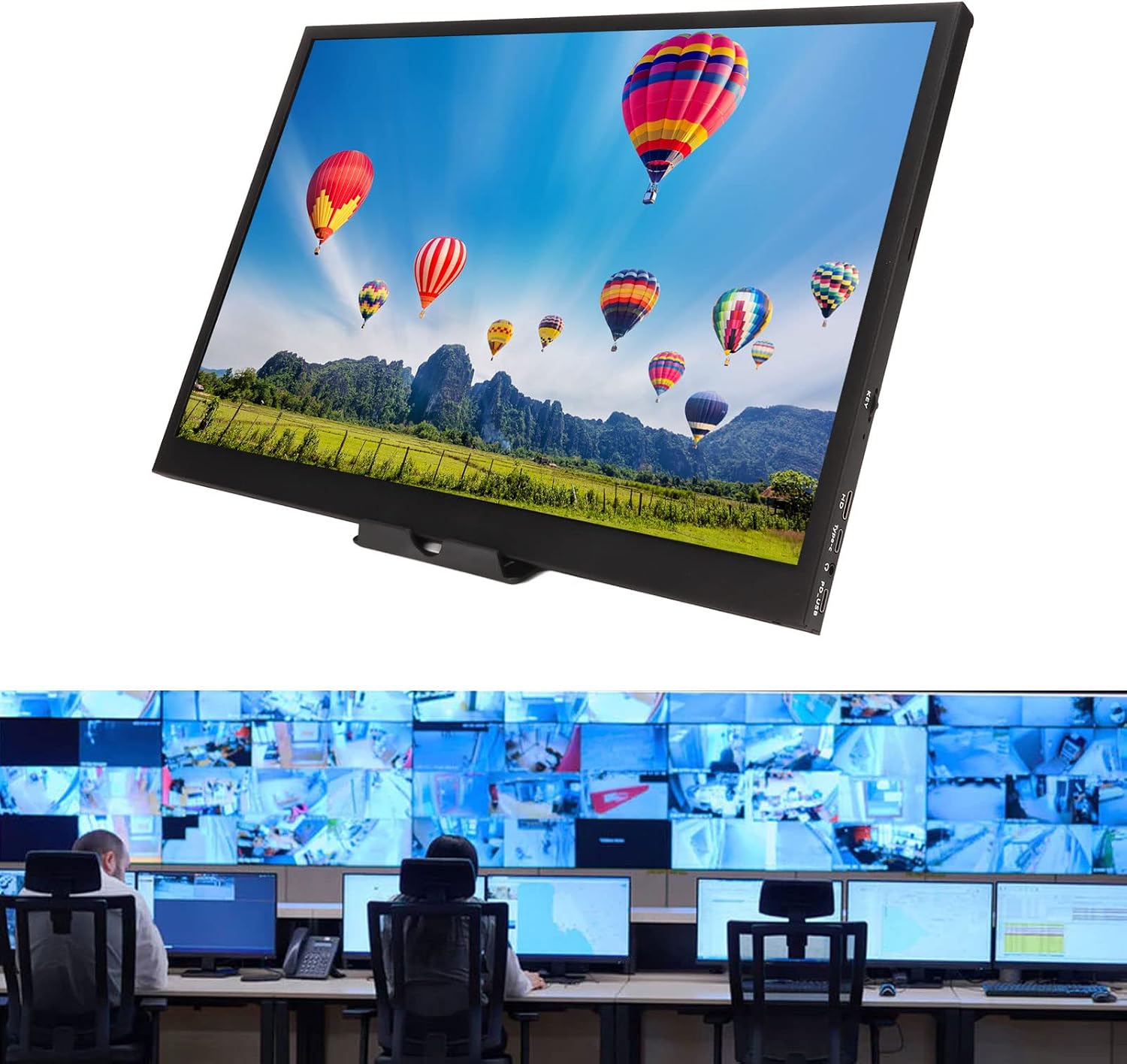 Gavigain Portable Monitor for Laptop 17in Computer External Screen 1440x900 178 Degree Viewing Angle and Play Portable Travel Monitor for PC Phone for Xbox for PS5