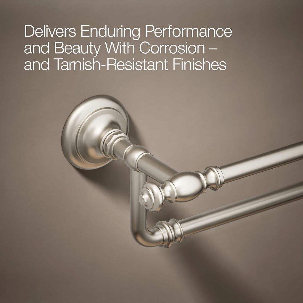 Kohler 72570-BN Artifacts® 24' Double Towel bar, Vibrant Brushed Nickel