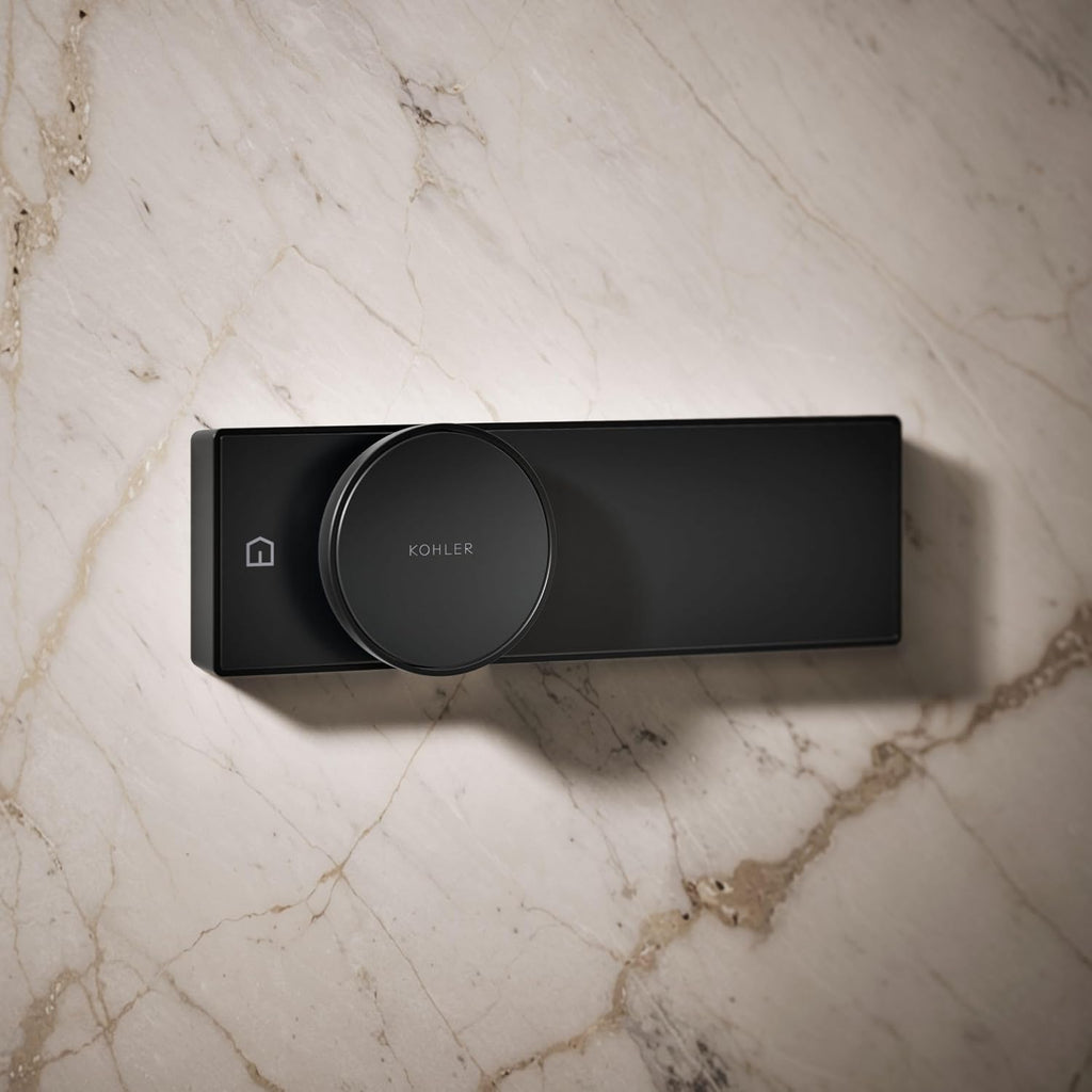 KOHLER Anthem + Digital Control Steamhead in Matte Black, Large Dial for Easy Temperature and Flow Rate Adjustment, Features System Warm-Up and Pause Option, Includes Optional Flow Restrictor