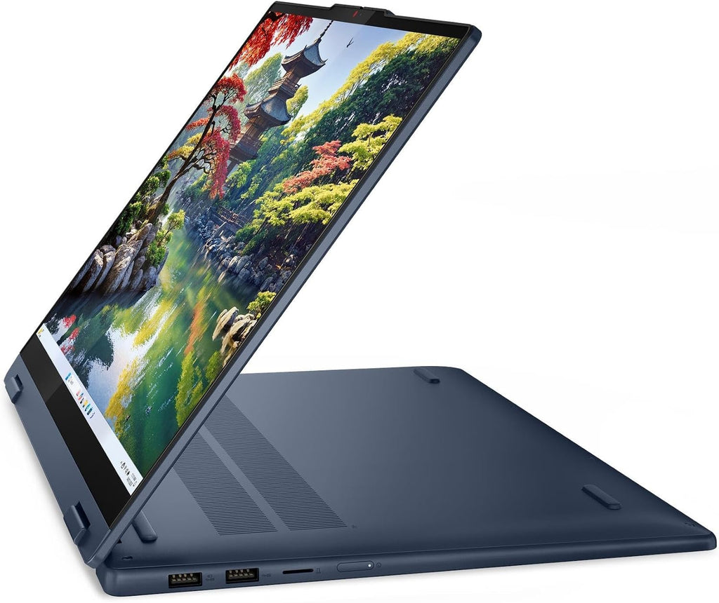 2025 Lenovo IdeaPad 5 2-in-1 16IAL10 Personal Laptop - 16' 1920x1200 Touchscreen - 12-Core Intel Ultra 7 255U - 16GB DDR5 SDRAM 1TB SSD - Intel Graphics - Wi-Fi 6 - Numeric Keypad - W11H - Cosmic Blue
