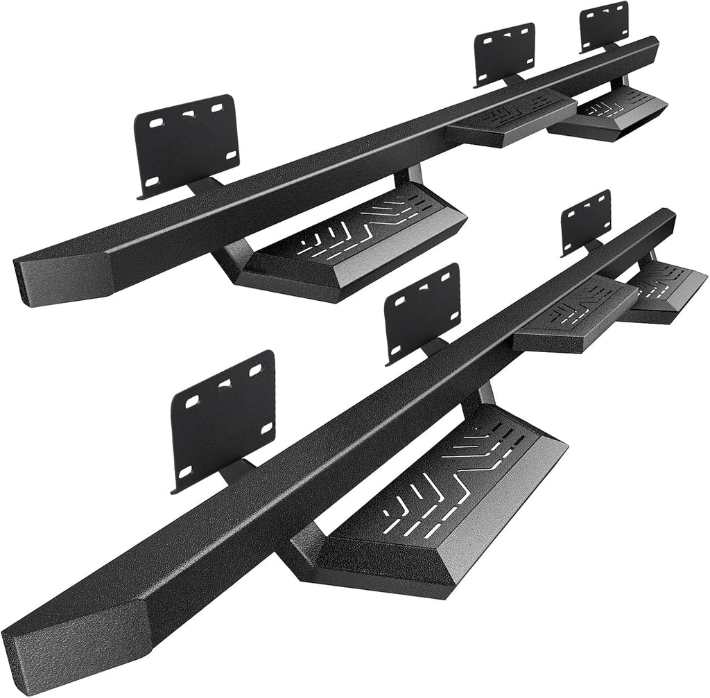 PZ 6' Running Boards Anti-Slip Side Steps Carbon Steel Compatible with 19-25 Dodge Ram 1500 Quad/Extended Cab New Body Style,550LBS Steel No Drill Truck Running Boards Direct Fit Nerf Bar