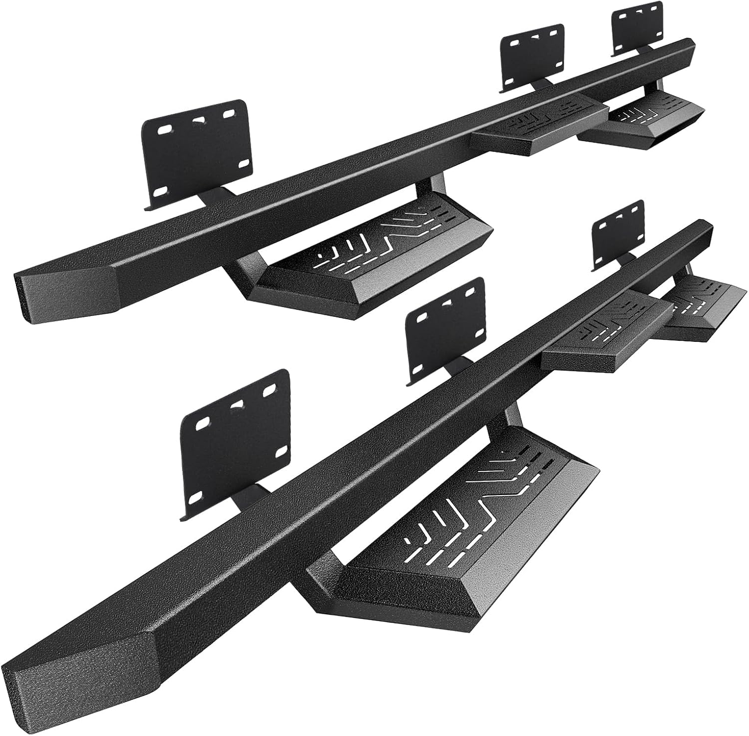 PZ 6' Running Boards Anti-Slip Side Steps Carbon Steel Compatible with 19-25 Dodge Ram 1500 Quad/Extended Cab New Body Style,550LBS Steel No Drill Truck Running Boards Direct Fit Nerf Bar