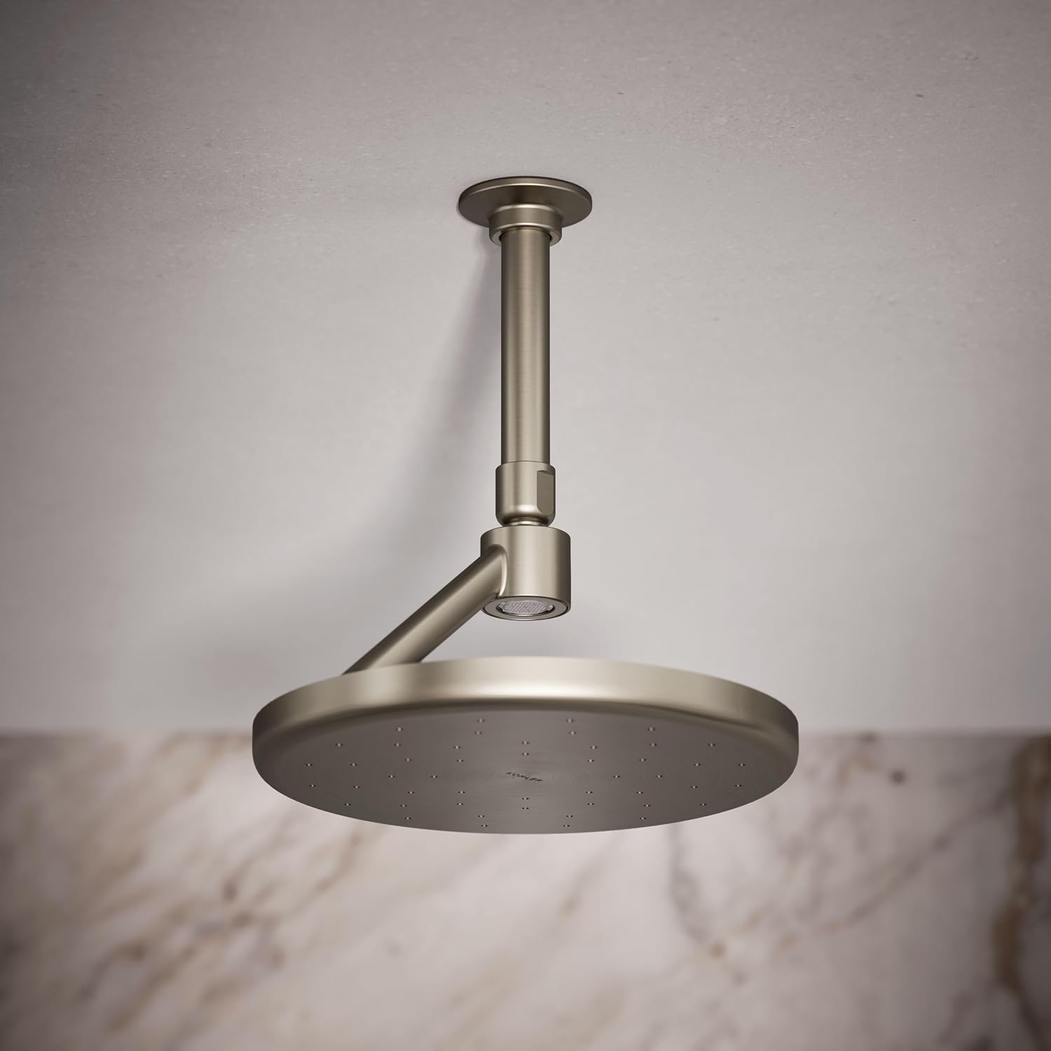 Kohler 26301-BN Statement® Open Rain iconic single-function rainhead,' 2.5 gpm, Vibrant Brushed Nickel