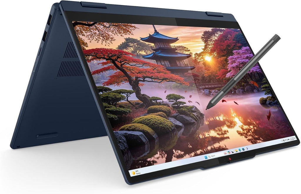 Lenovo 2025 IdeaPad 5 2-in-1 14AKP10 Personal Laptop - 14' 1920x1200 Touchscreen - AMD Ryzen AI 7 350-16GB RAM-2TB SSD - AMD Radeon 860M Graphics - HD Audio - 1080P + IR Camera - W11H - Cosmic Blue
