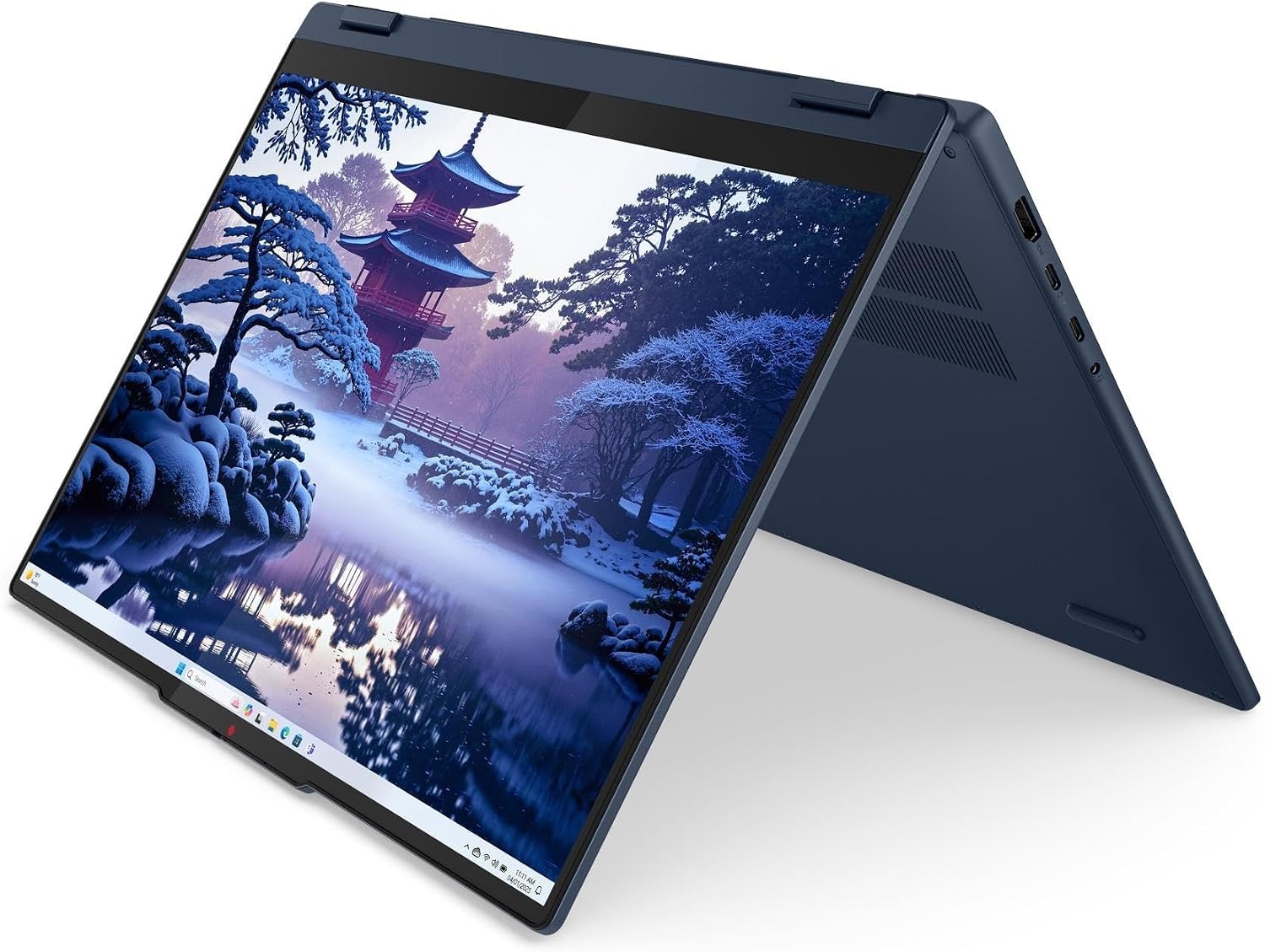 2025 Lenovo IdeaPad 5 2-in-1 16IAL10 Personal Laptop - 16' 1920x1200 Touchscreen - 12-Core Intel Ultra 7 255U - 16GB DDR5 SDRAM 1TB SSD - Intel Graphics - Wi-Fi 6 - Numeric Keypad - W11H - Cosmic Blue