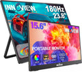 2K 180Hz Portable Gaming Monitor, 23.8' 2560x1440 QHD Fast IPS 115% sRGB Portable Monitor w/180° Adjustable Stand Type-C HDMI Eye Care External Second Screen for Laptop Phone PS4 PS5 Switch Xbox PC