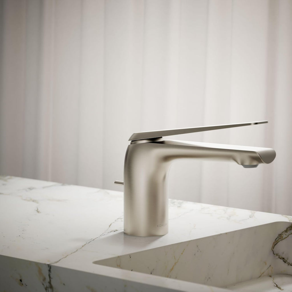 Kohler 97345-4-BN Avid® Single-Handle Bathroom Sink Faucet, 1.2 gpm, Vibrant Brushed Nickel