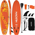 NACATIN Inflatable Stand Up Paddle Board,10'6'Upgrade Version Blow Up Paddle Boards for Adults with Premium SUP Accessories& Backpack,Adjustable Paddle,Camera Mount,Hand Pump, for Lake, River, Yoga